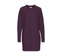 Longpullover LASCANA, Damen, Gr. 44/46, lila (lila, burgunder), Strick, Obermaterial: 53% Polyester, 37% Polyacryl, 10% Polyamid, unifarben, casual, figurumspielend hüftbedeckend, Rundhals, Langarm, P