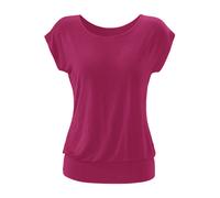 Longshirt LASCANA Gr. 40/42, pink (magenta) Damen Shirts (79948941-40) magenta
