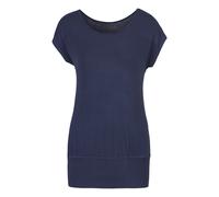 Longshirt LASCANA Gr. 44/46, blau (navy) Damen Shirts (47686401-44) navy