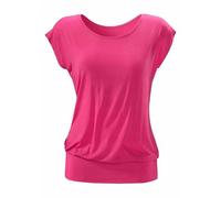 LASCANA Longshirt mit breitem Bund, pink
