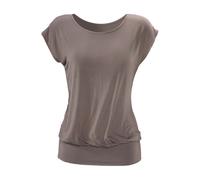 Longshirt LASCANA Gr. 52/54, grau (taupe) Damen Shirts (857034-52) taupe