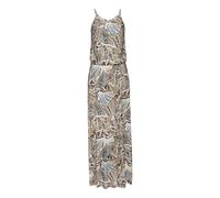 LASCANA Maxikleid Damen creme-khaki-hellblau-braun bedruckt Gr.36