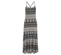 LASCANA Maxikleid Damen schwarz-creme bedruckt Gr.46