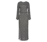 Midikleid LASCANA Gr. 34, N-Gr, schwarz (schwarz, bedruckt) Damen Kleider Strandkleider mit Blümchendruck Bestseller (24498105-34)