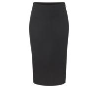 Midirock LASCANA, Damen, Gr. 36, schwarz, Jersey, Obermaterial: 70% Viskose, 25% Polyamid, 5% Elasthan, unifarben, figurbetont ca. Mitte Wade, Röcke (41931542-36) schwarz