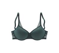 Minimizer-BH LASCANA, Damen, Gr. 75, Cup B, grün (tannengrün), Microtouch, Obermaterial: 87% Polyamid, 13% Elasthan, BHs Minimizer-BH, mit Spacer-Schalen und Bügel, Basic Dessous (72985624-75) tanneng