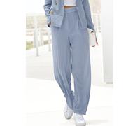 LASCANA "mit weitem Bein aus weicher und leichter Webware" Sommerhose im Business-Look, elegante Anzughose mit Taschen (55277669-38) hellblau
