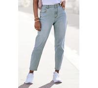 LASCANA Mom-Jeans mit hohem Bund. elastische Denimware (77598501-40) light blau washed