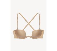 Multiway-BH LASCANA, Damen, Gr. 90, Cup A, braun (toffee), Microtouch, Obermaterial: 45% Polyamid, 45% Polyester, 10% Elasthan, Basic, BHs, mit vielen verschiedenen Tragevarianten und tiefem Ausschnit