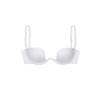 Multiway-BH LASCANA, Damen, Gr. 75, Cup A, weiß, Microtouch, Obermaterial: 45% Polyamid, 45% Polyester, 10% Elasthan, Basic, BHs, mit vielen verschiedenen Tragevarianten und tiefem Ausschnitt (3962682