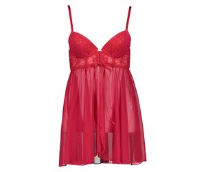 LASCANA Negligé in Rot - Größe 70E | Damen Loungewear