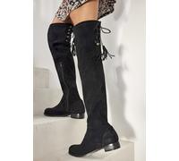 Overkneestiefel LASCANA Gr. 42, Varioschaft, schwarz Damen Schuhe (72425236-42) schwarz