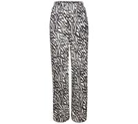 Palazzohose LASCANA, Damen, Gr. 36, N-Gr, beige (creme, graublau bedruckt), Jersey, Obermaterial: 100% Viskose, bedruckt, figurumspielend lang, Hosen, aus Viskosejersey, Schlupfhose mit Alloverprint u