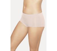 Panty LASCANA, Damen, Gr. 36/38, beige (beige, creme, schwarz), Single Jersey, Obermaterial: 95% Baumwolle, 5% Elasthan, unifarben, körpernah, Unterhosen, aus Baumwolle, mit schöner Aufbewahrungsbox (