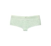 Panty LASCANA, Damen, Gr. 48/50, grün (hellmint), Spitze, Obermaterial: 89% Polyamid, 11% Elasthan, Unterhosen Panty, aus blumiger Jacquardspitze mit hübschem Accessoire (72996609-48) hellmint