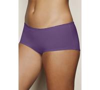 Panty LASCANA, Damen, Gr. 48/50, lila (lila, flieder, creme), Single Jersey, Obermaterial: 95% Baumwolle, 5% Elasthan. Spitze: 90% Polyamid, 10% Elasthan, bedruckt, gemustert, unifarben mit Farbeinsät
