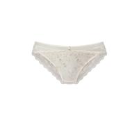Panty LASCANA, Damen, Gr. 36/38, beige (puder), Spitze, Obermaterial: 78% Polyamid, 14% Polyester, 8% Elasthan, Unterhosen Panty, mit zarter Blütenstickerei & floraler Spitze in transparenter Optik (9