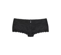 Panty LASCANA, Damen, Gr. 40/42, schwarz, Spitze, Obermaterial: 88% Polyamid, 6% Elasthan, 6% Polyester, Unterhosen, aus dezent transparenter Jacquardspitze mit edlem Perlenaccessoire (88237748-40) sc