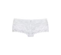 Panty LASCANA, Damen, Gr. 40/42, weiß, Spitze, Obermaterial: 88% Polyamid, 6% Elasthan, 6% Polyester, Unterhosen, aus dezent transparenter Jacquardspitze mit edlem Perlenaccessoire (98025428-40) weiß