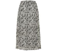 Plisseerock LASCANA, Damen, Gr. 36, schwarz, beige bedruckt, Chiffon, Obermaterial: 100% Polyester. Futter: 100% Polyester, bedruckt, figurumspielend ca. Mitte Wade, Röcke, aus leichter Chiffonware, M