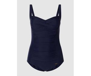 LASCANA PLUS SIZE Badeanzug mit Raffungen in Marine, Größe 38D