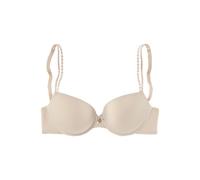 Push-up-BH LASCANA, Damen, Gr. 85, Cup AA, beige (puder), Microtouch, Obermaterial: 82% Polyamid (TACTEL), 18% Elasthan (LYCRA), BHs Push-up-BH, mit Bügel und mit Spaghettiträgern, Dessous (20232828-8