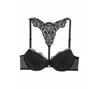 LASCANA Push-up-BH Melissa, mit Vorderverschluss 75, Cup D schwarz Damen BHs Damenwäsche 75, Cup D schwarz