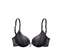 Push-up-BH LASCANA Gr. 80, Cup C, schwarz Damen BHs BH Hochzeitsdessous Hochzeitswäsche Push-up-BH Spitzenwäsche Bügel-BH Schalen-BH Spitzen-BH Dirndl-BH (503397-80) schwarz