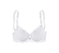 Push-up-BH LASCANA "Wanda", Damen, Gr. 70, Cup E, weiß, Spitze, Obermaterial: 77% Polyamid, 13% Polyester, 10% Elasthan, BHs Push-up-BH, mit Bügel, mit schöner Stickereispitze, Dessous (93365113-70) w
