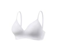 Bralette LASCANA Gr. 85, Cup D, weiß Damen BHs ohne Bügel aus weicher Baumwollqualität (25706832-85)