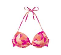 LASCANA Push-Up-Bikini-Top Damen beere-pfirsich Gr.36 Cup C