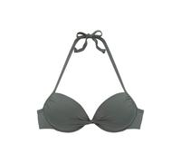 Push-Up-Bikini-Top LASCANA "Italy" Gr. 40, Cup B, grün (oliv) Damen Bikini-Oberteile (17035969-40) oliv