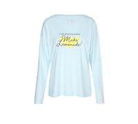 LASCANA Pyjama Langarmshirt VIVANCE DREAMS hellblau | 40-42