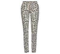 Schlafhose LASCANA, Damen, Gr. 36/38, N-Gr, schwarz (ecru, nougat, schwarz), Single Jersey, Obermaterial: 50% Baumwolle, 50% Viskose, gemustert, bequem lang, Hosen Schlafhose, Uni oder mit tollem Anim