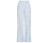 Pyjamahose LASCANA, Damen, Gr. 32, N-Gr, blau (graublau), Web, Obermaterial: 100% Viskose, bedruckt, weit lang, Hosen Pyjamahose, mit elastischem Bund in gesmokter Optik (37883948-32) graublau