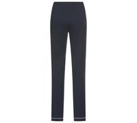 Pyjamahose LASCANA, Damen, Gr. 32/34, N-Gr, schwarz, Single Jersey, Obermaterial: 50% Baumwolle, 50% Viskose, unifarben mit Farbeinsatz, Basic, Basic lang, Hosen Pyjamahose, mit Kontrastpaspel (508436