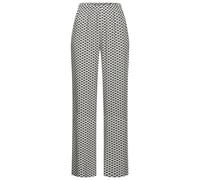 Pyjamahose LASCANA, Damen, Gr. 40, N-Gr, schwarz-weiß (schwarz, weiß, gemustert), Web, Obermaterial: 100% Viskose, gemustert, weit lang, Hosen Pyjamahose, mit edlem Allover-Muster (27584900-40) schwar