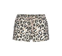 Schlafshorts LASCANA, Damen, Gr. 40/42, N-Gr, schwarz (ecru, nougat, schwarz), Single Jersey, Obermaterial: 50% Baumwolle, 50% Viskose, gemustert, bequem kurz, Hosen, Uni oder mit schönem Animal-Print