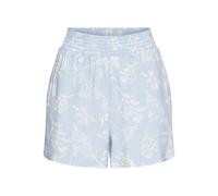 Pyjamashorts LASCANA, Damen, Gr. 44, N-Gr, blau (graublau), Web, Obermaterial: 100% Viskose, bedruckt, gerade kurz, Hosen, mit seitlichen Taschen (84725619-44) graublau