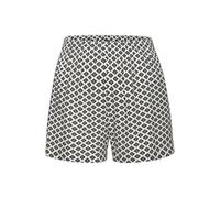 Pyjamashorts LASCANA, Damen, Gr. 36, N-Gr, schwarz-weiß (schwarz, weiß, gemustert), Web, Obermaterial: 100% Viskose, gemustert, gerade kurz, Hosen, mit edlem Allover-Muster (31323215-36) schwarz, weiß