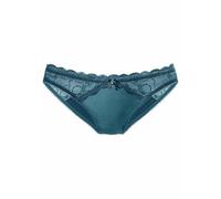 Rioslip LASCANA, Damen, Gr. 32/34, grün (smaragd), Microtouch, Obermaterial: 90% Polyamid, 10% Elasthan, figurbetont, Unterhosen Spitzenwäsche Reizwäsche String Hochzeitswäsche Tanga Slip Hochzeitsdes