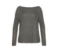 LASCANA Rundhalspullover Damen khaki Gr.32/34