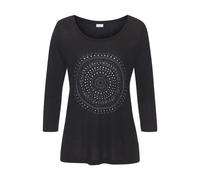 LASCANA Rundhalsshirt Damen schwarz Gr.40/42
