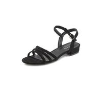 Sandale LASCANA "Sommerschuh", Damen, Gr. 43, schwarz, Obermaterial: 100% Textilmaterial. Decksohle: 100% Lederimitat. Futter: 100% Lederimitat. Laufsohle: 100% Synthetik, unifarben, Schuhe Riemchensa