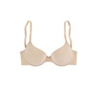Schalen-BH LASCANA "T-Shirt-BH, BH mit Bügel, atmungsaktive Spacer-Schale", Damen, Gr. 80, Cup C, beige (puder), Microtouch, Obermaterial: 82% Polyamid (TACTEL), 18% Elasthan (LYCRA), Basic, BHs Schal
