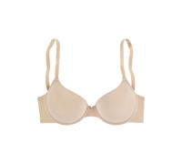 Schalen-BH LASCANA "T-Shirt-BH, BH mit Bügel, atmungsaktive Spacer-Schale", Damen, Gr. 90, Cup A, beige (puder), Microtouch, Obermaterial: 82% Polyamid (TACTEL), 18% Elasthan (LYCRA), Basic, BHs Schal