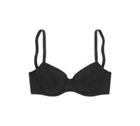 Schalen-BH LASCANA "Chiara", Damen, Gr. 85, Cup B, schwarz, Spitze, Trikot, Obermaterial: 85% Polyamid (TACTEL), 15% Elasthan (LYCRA), modisch, BHs, mit graphischem Netz-Muster, Dessous (96984350-85)