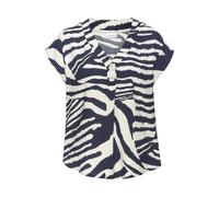 LASCANA Schlupfbluse Damen blau-creme bedruckt Gr.46