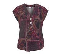 Schlupfbluse LASCANA Gr. 42, rot (schwarz, bedruckt) Damen Blusen (60296725-42) schwarz, rot bedruckt