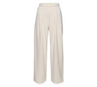 Schlupfhose LASCANA "aus bügelfreier Ware mit weitem Bein", Damen, Gr. 36, N-Gr, blau (beige), Crêpe, Obermaterial: 95% Polyester, 5% Elasthan, unifarben, figurumspielend lang, Hosen Schlupfhose, Somm